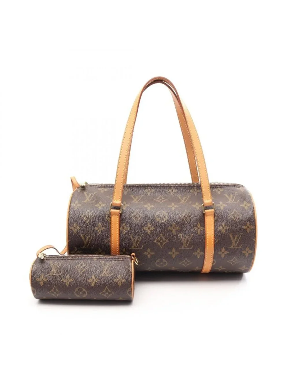 Louis Vuitton Papillon 30 Canvas Leather GM Handbag